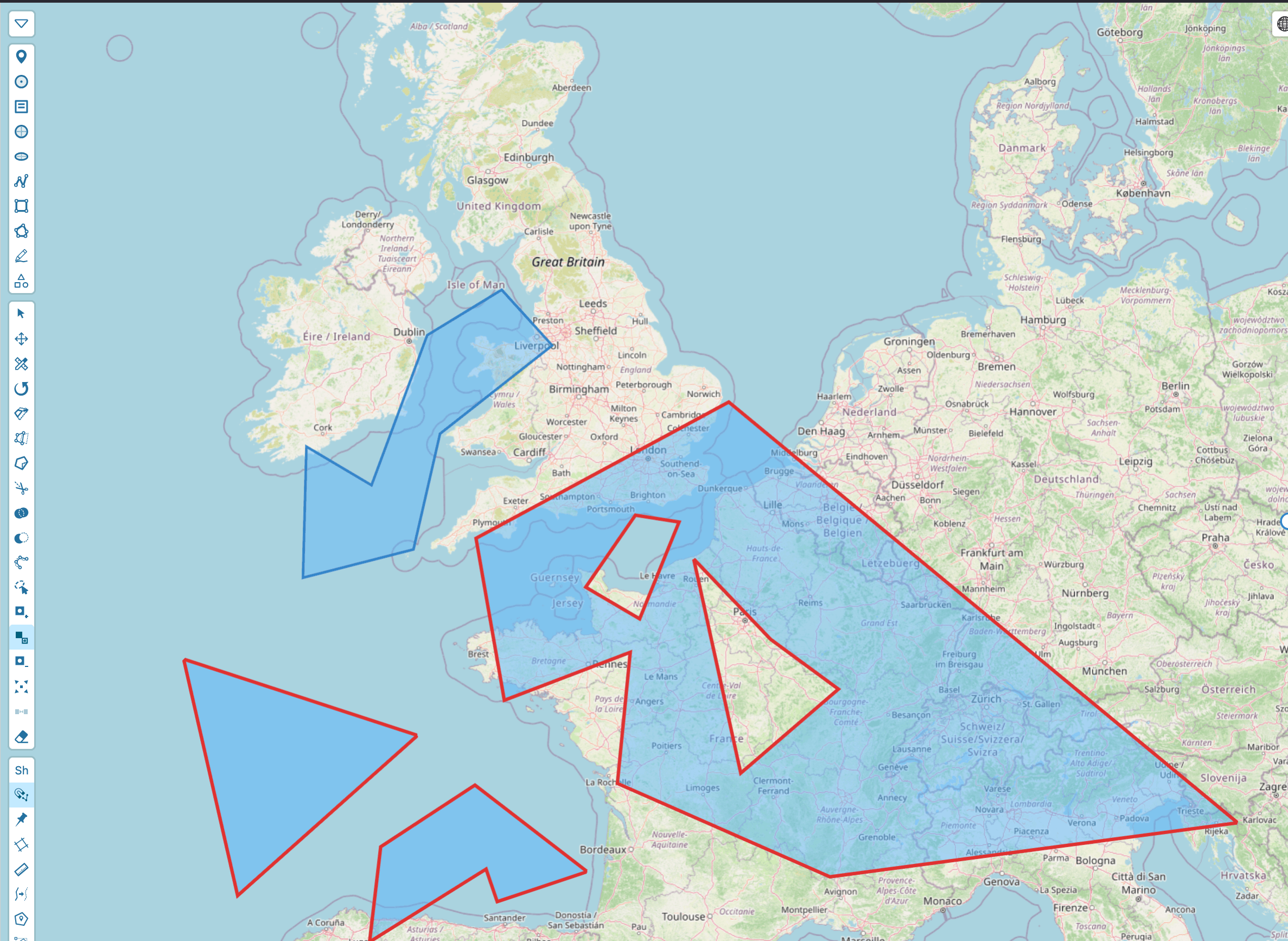 MapLibre-Geoman + Mapbox-Geoman 0.9.0-alpha.0: Sub-Polygon Editing